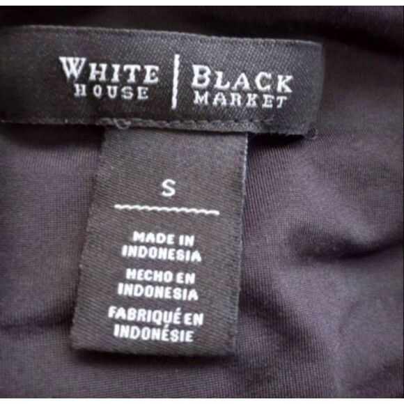 WHITE HOUSE BLACK MARKET SHIFT PURPLE & BLACK DRESS SZ.S EUC. - Picture 5 of 6